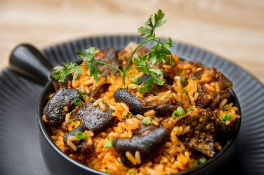 Goatmeat Jollof Rice